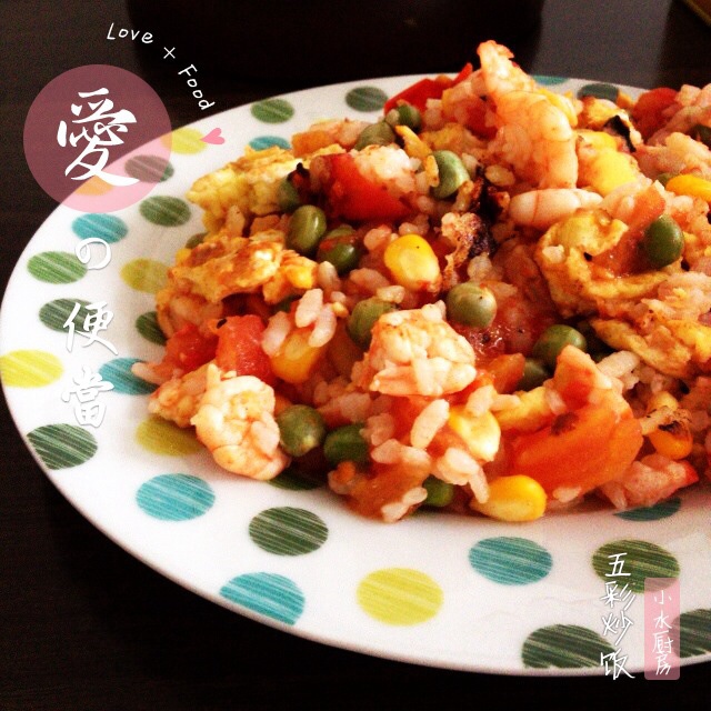 西红柿菜叶蛋炒饭