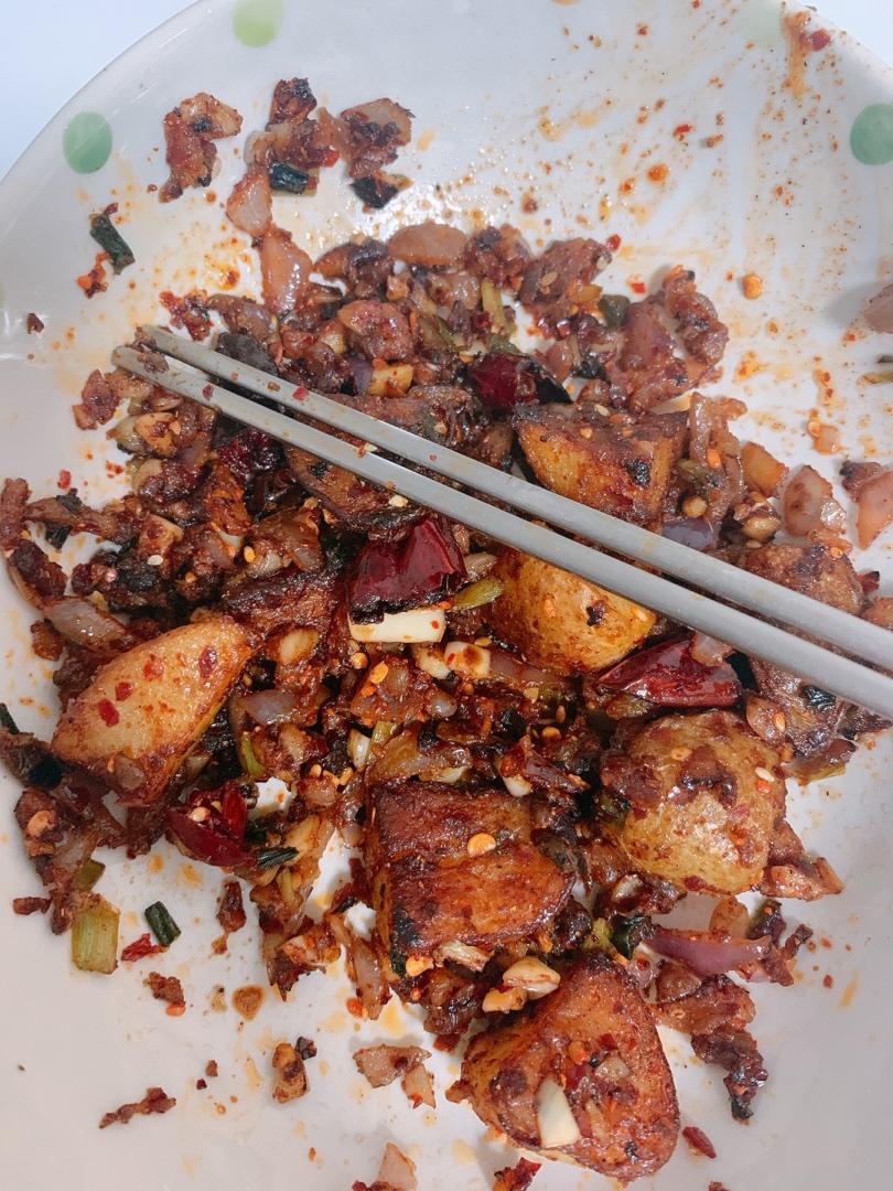 孜然香辣煎小土豆