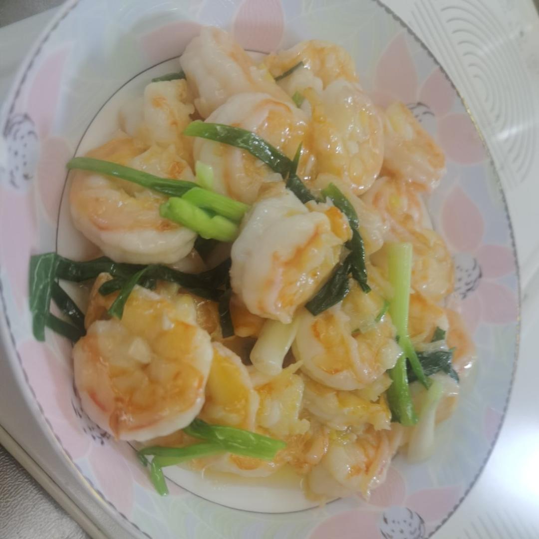 葱爆虾仁