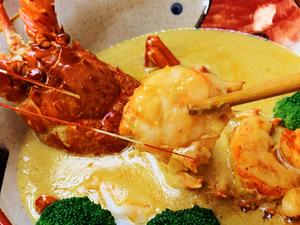 金猫咪食堂-咖喱焗龙虾的做法 步骤15
