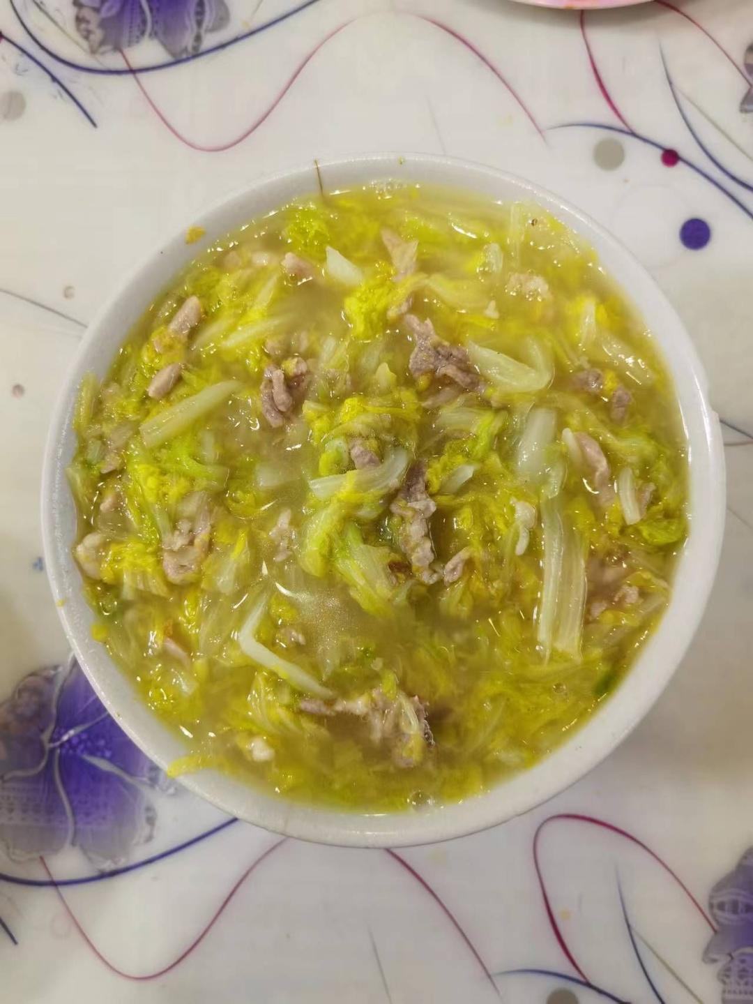 白菜烂糊肉丝