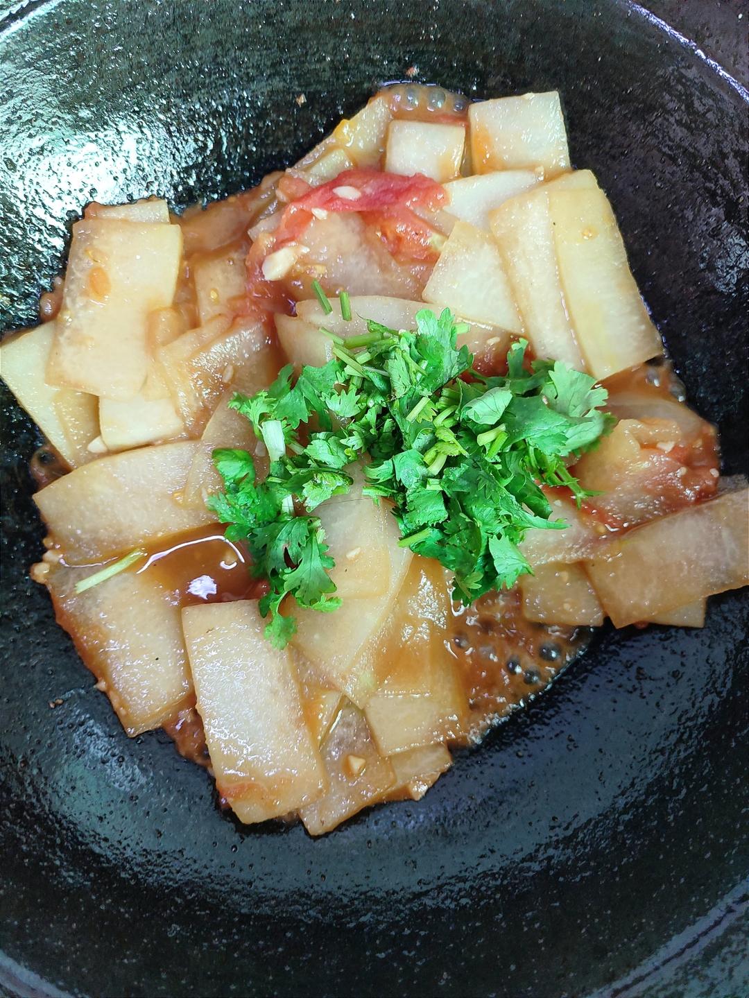 一看就会家常菜｜清爽无负担的西红柿炒冬瓜