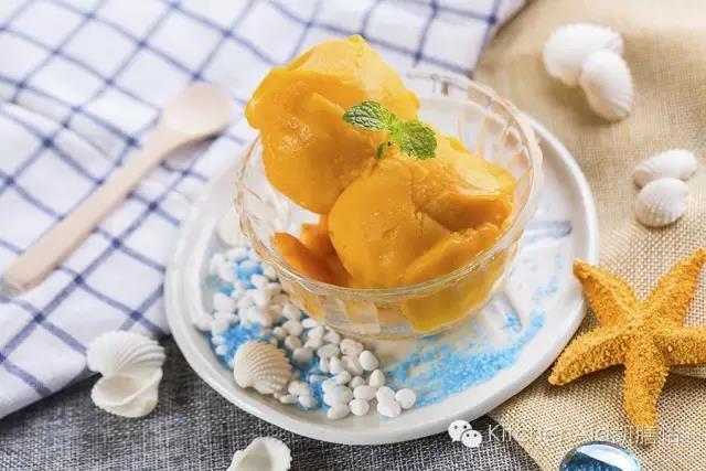 【小K挚友】芒果雪葩，冰凉穿越唇齿抵达你的胃~的做法