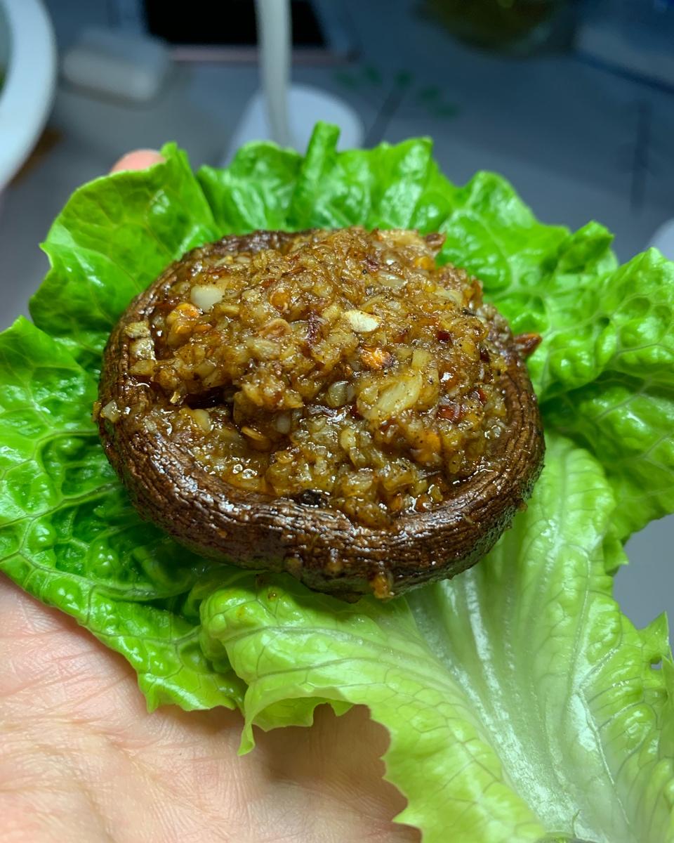 蒜蓉孜然烤香菇