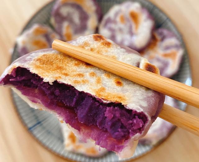 懒人版紫薯饼