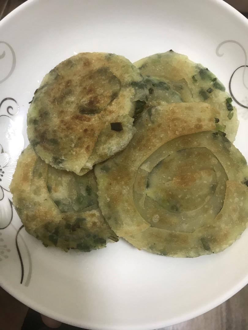 葱油饼（馄饨皮版）