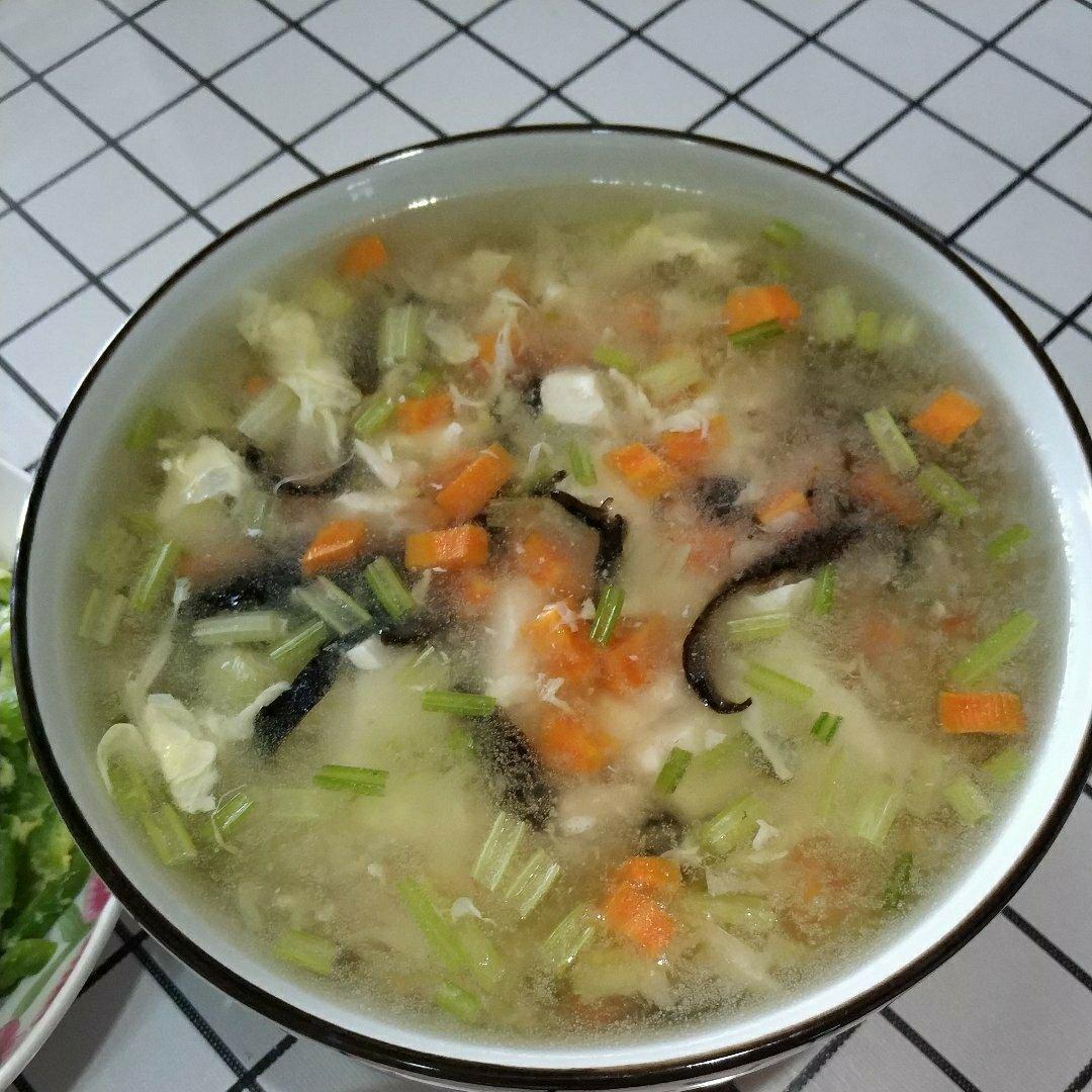堂妈小厨—鲜蔬豆腐汤
