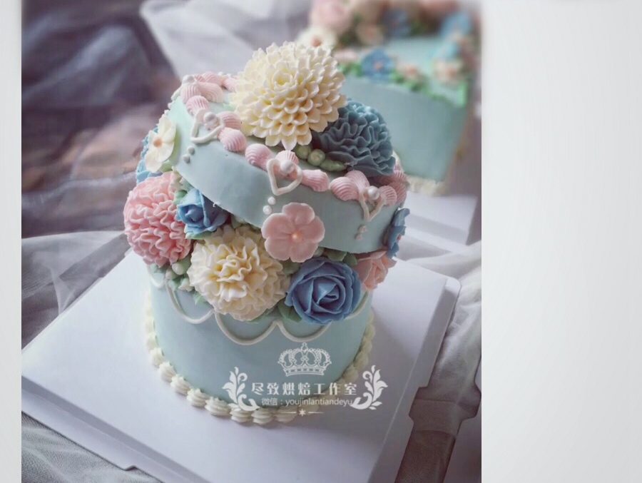 韩式花盒蛋糕制作的做法