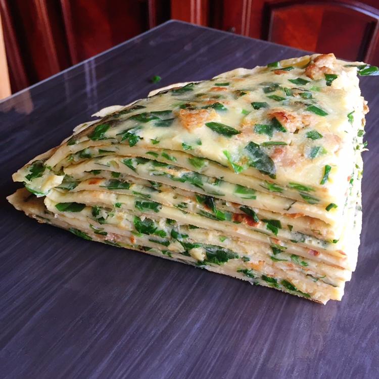 韭菜鸡蛋煎饼