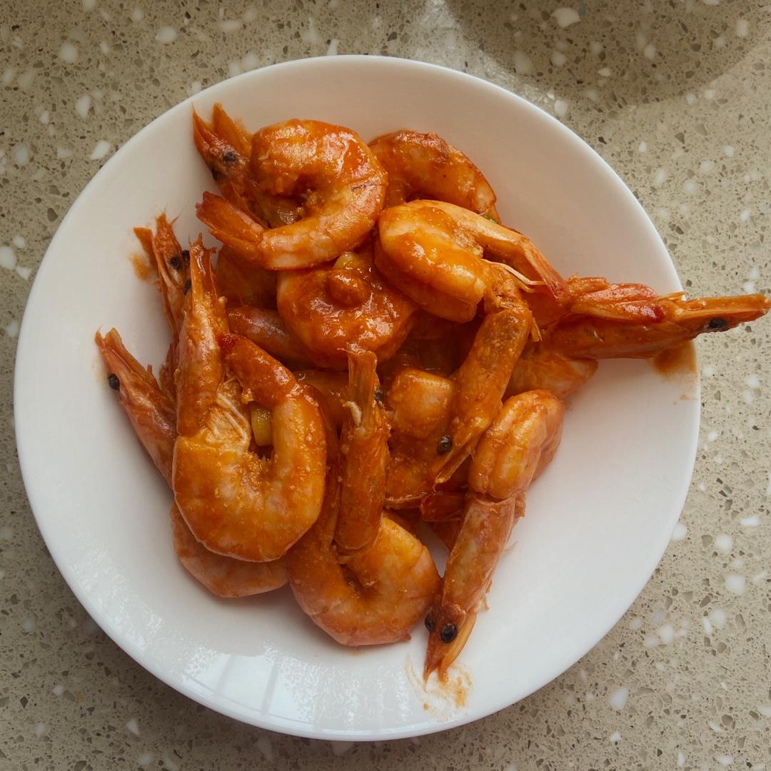 黄晓明茄汁大虾－中餐厅