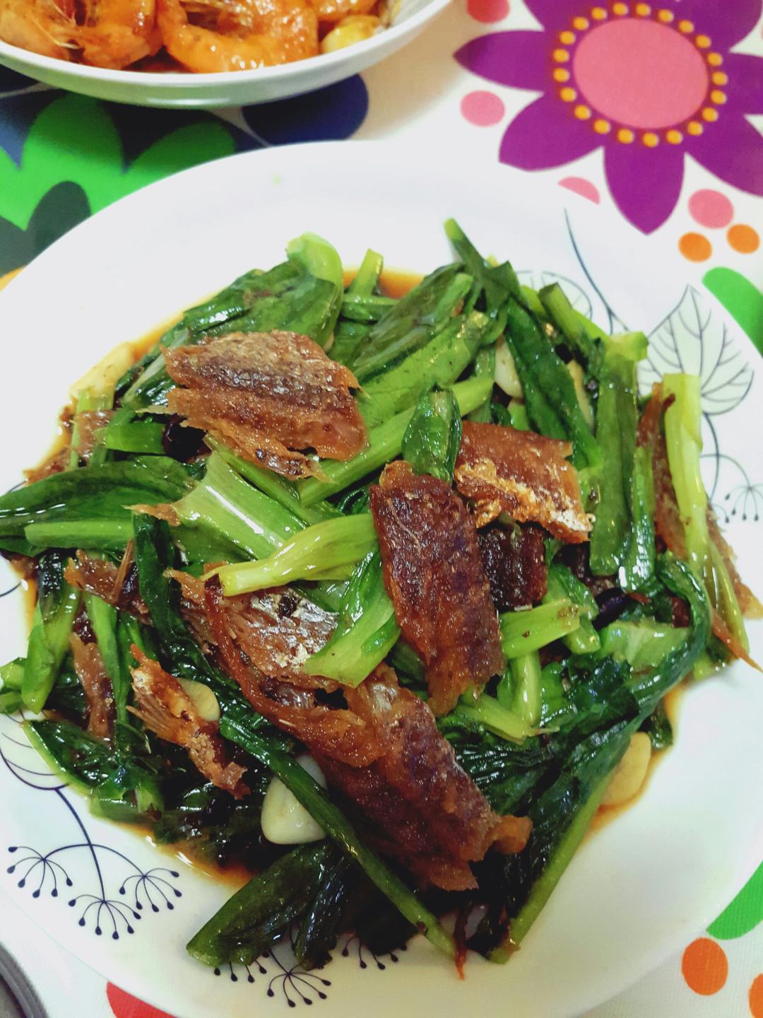 豆豉鲮鱼油麦菜