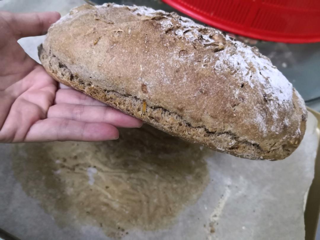 德国婆婆秘方·只多一料·香得上天的全麦核桃蔓越欧包