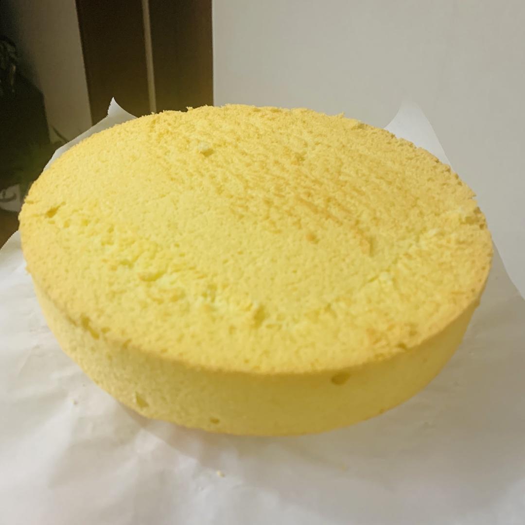 八寸戚风蛋糕（生日蛋糕坯）附六寸配单