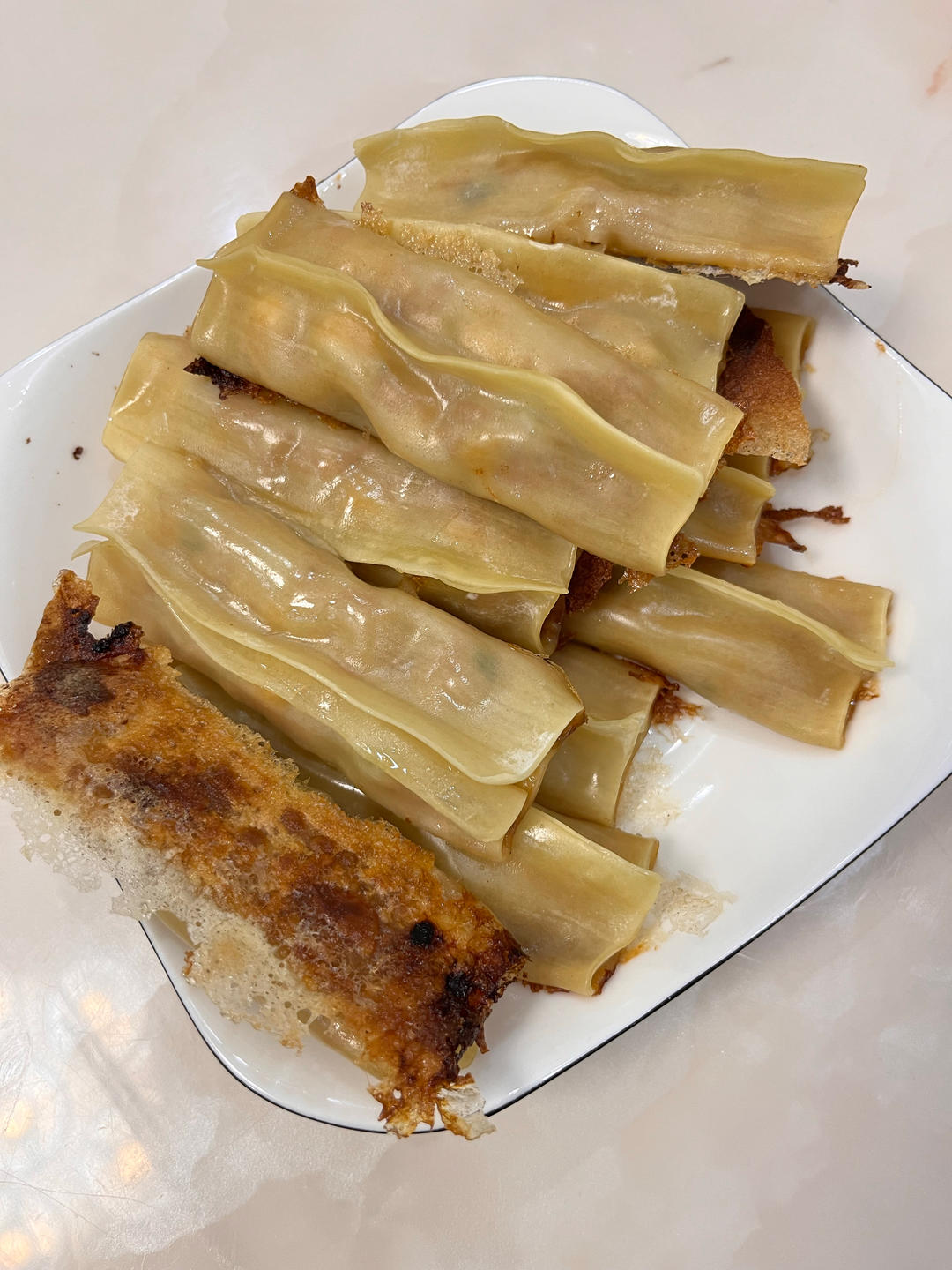 懒人锅贴 不用和面 做法真的超简单！！
