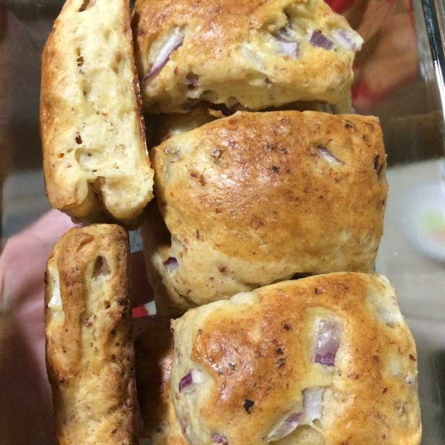 洋葱午餐肉司康