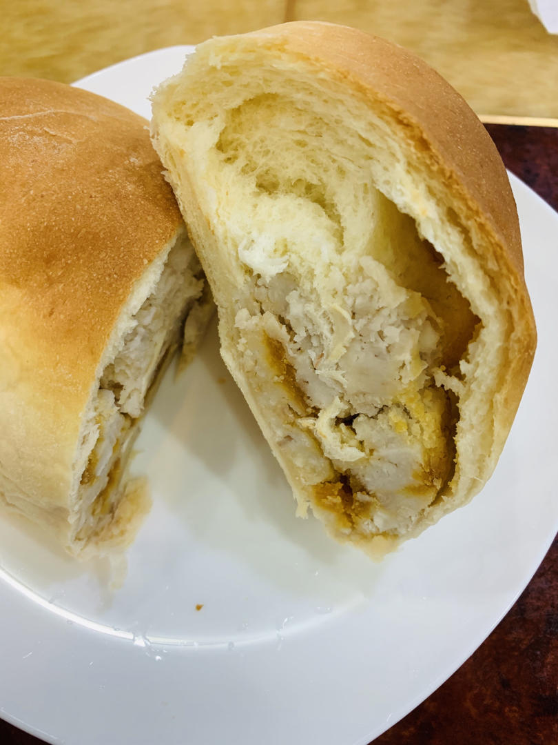 芋泥咸蛋黄软欧包