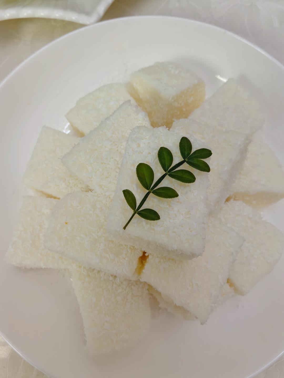 椰蓉牛奶小方（不用淡奶油，炼奶）