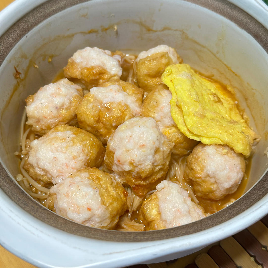 兄妹晚餐：红烧鸡翅、豆泡酿虾滑