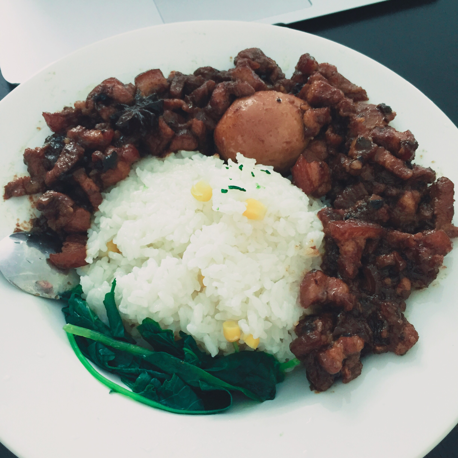 洋葱酥卤肉饭
