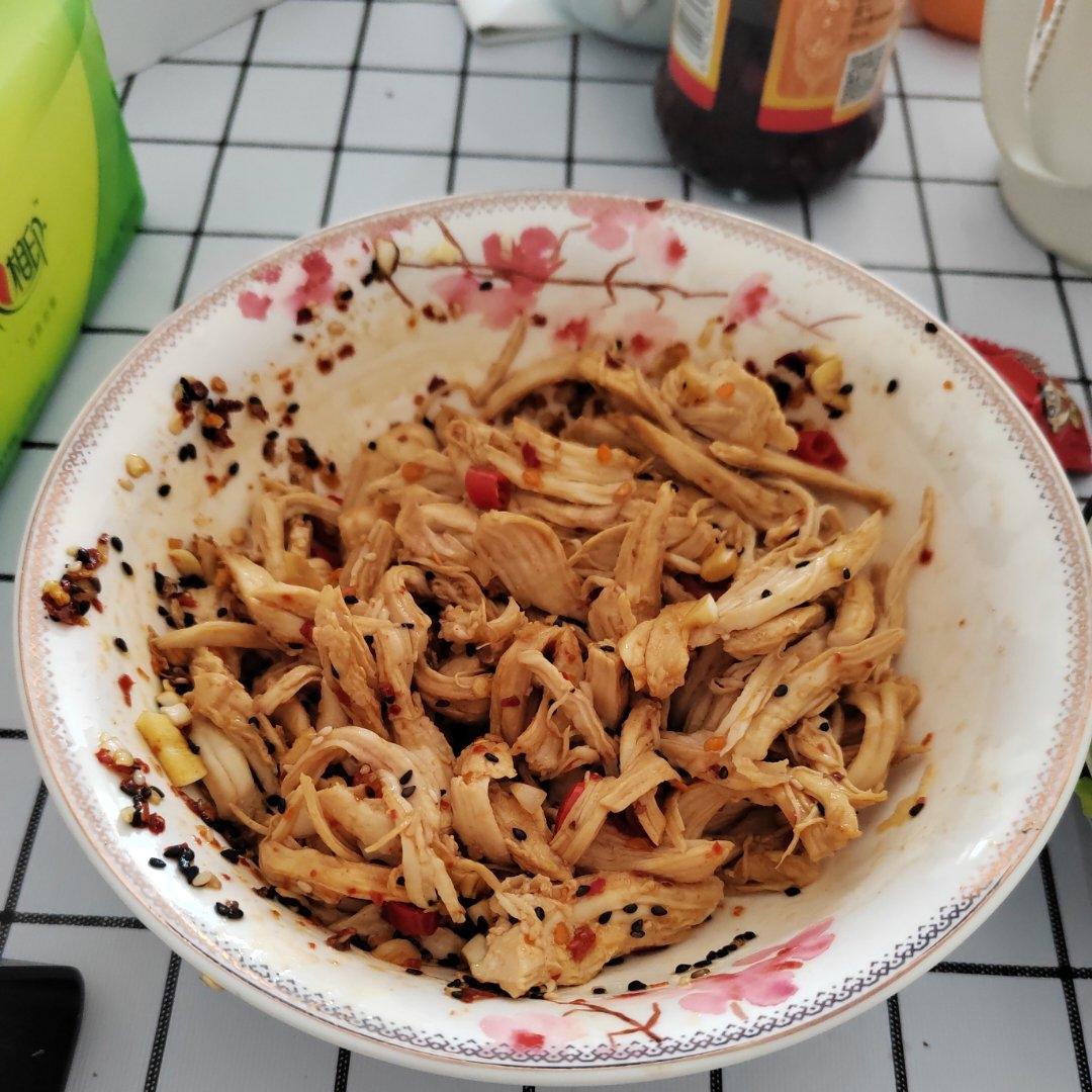 鸡胸肉这样做巨好吃❗️凉拌鸡丝😋低脂高蛋白
