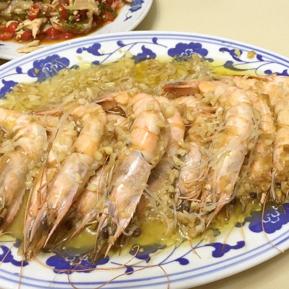 蒜蓉蒸虾