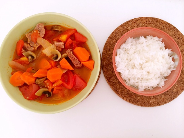 番茄蘑菇炖牛肉