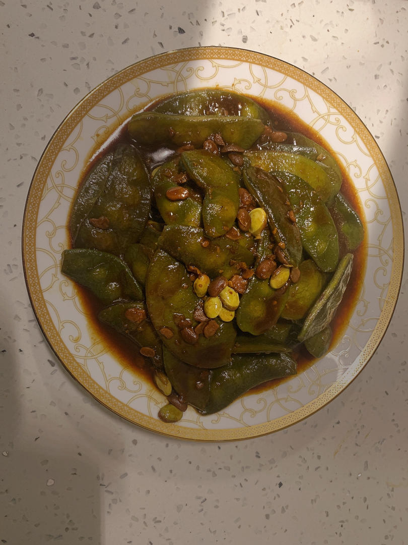 酱爆扁豆（老派上海本帮做法）