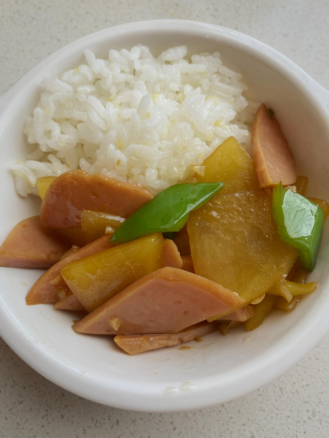 土豆片炒火腿肠