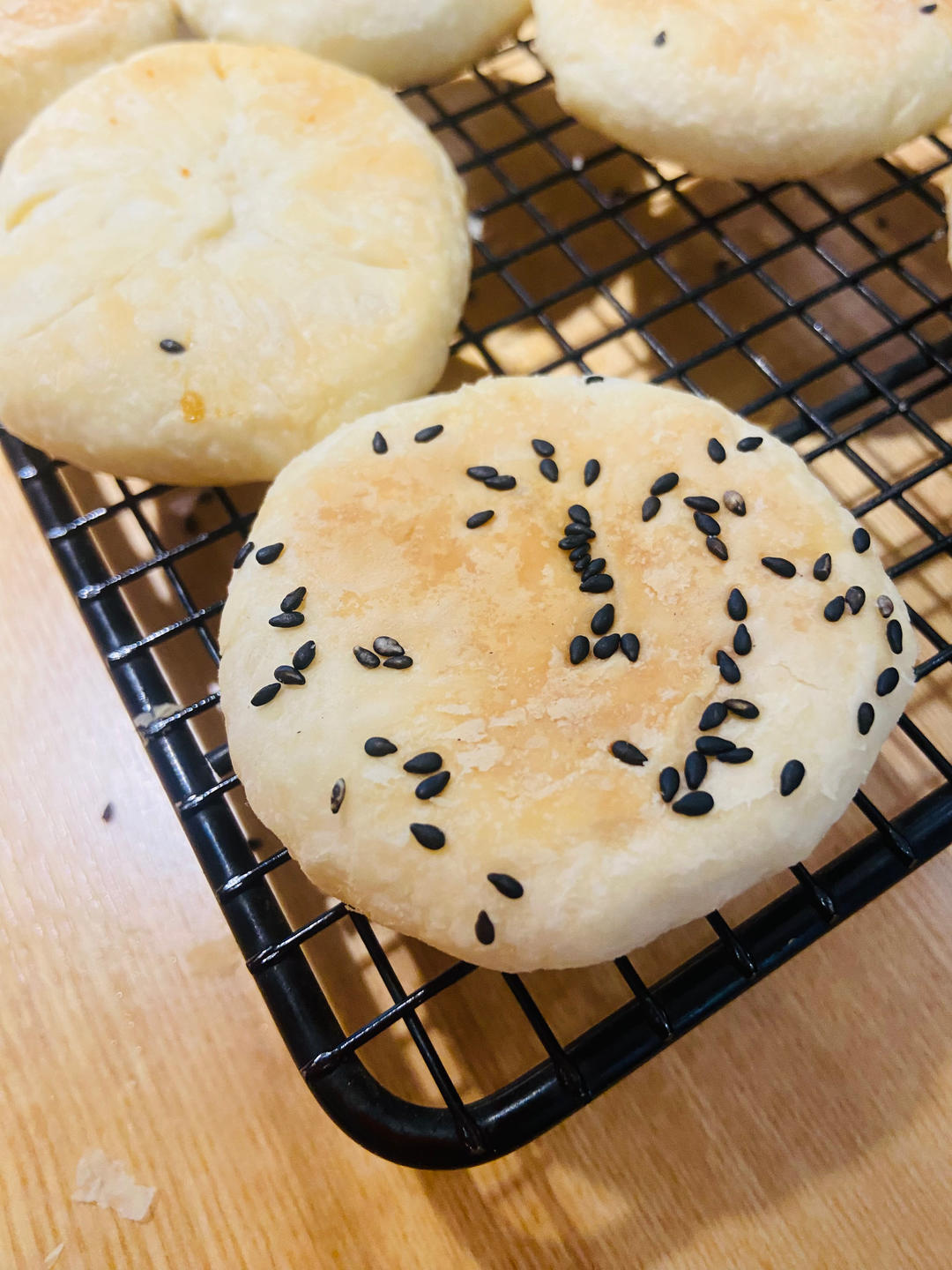 酥皮绿豆饼   酥得掉渣渣