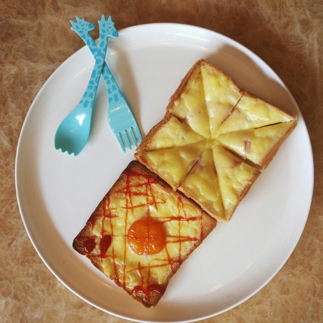 鸡蛋芝士烤吐司