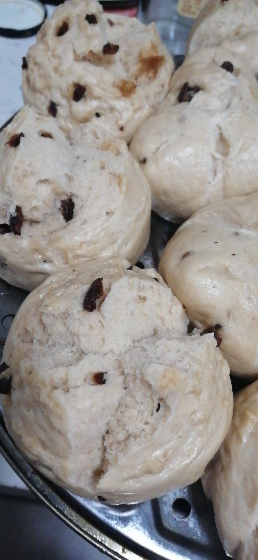 新手也能爆开花的老面红糖大枣开花馒头（泡打粉版or无泡打粉版）