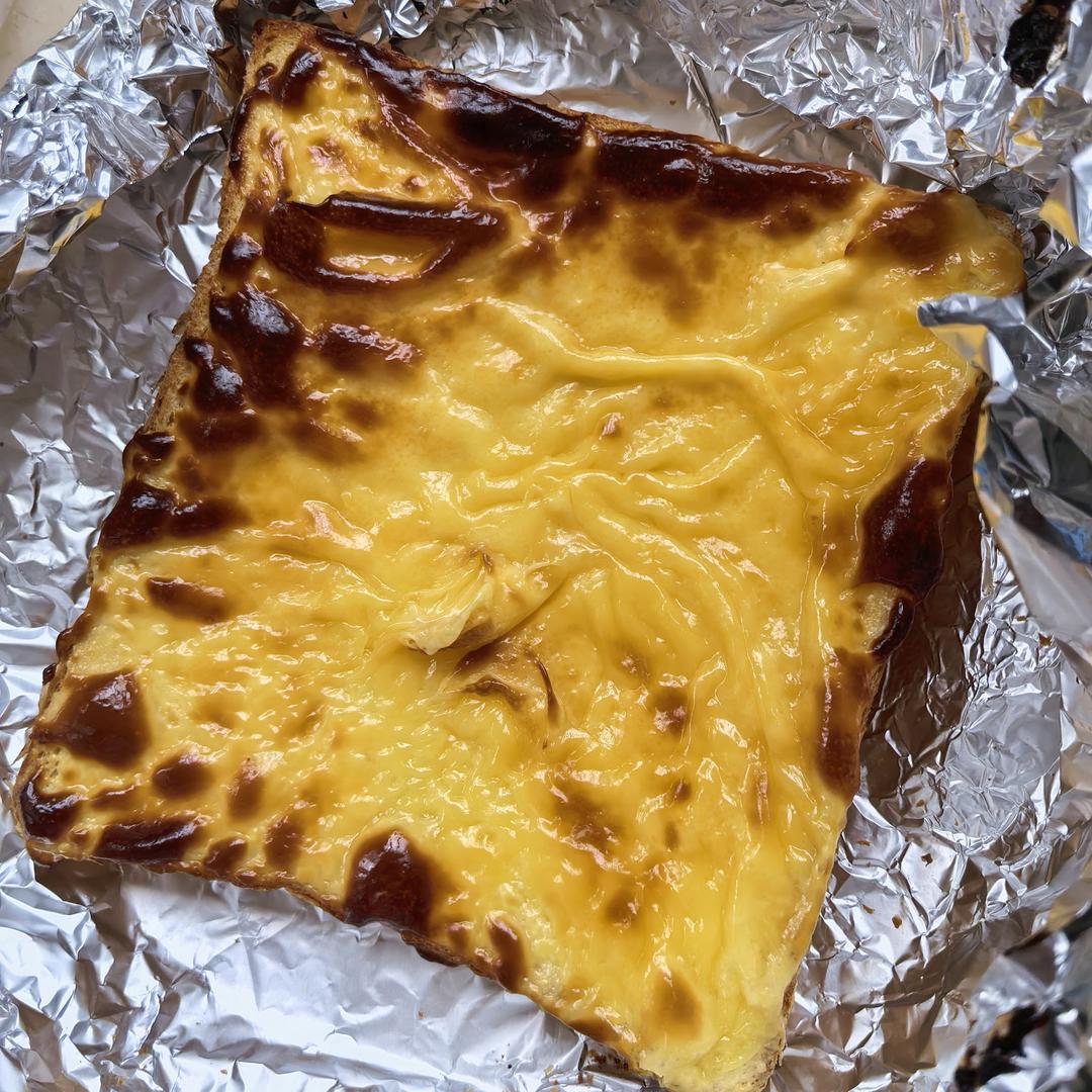 零失败快手岩烧乳酪(熔岩吐司)十分钟网红早餐，好吃哭