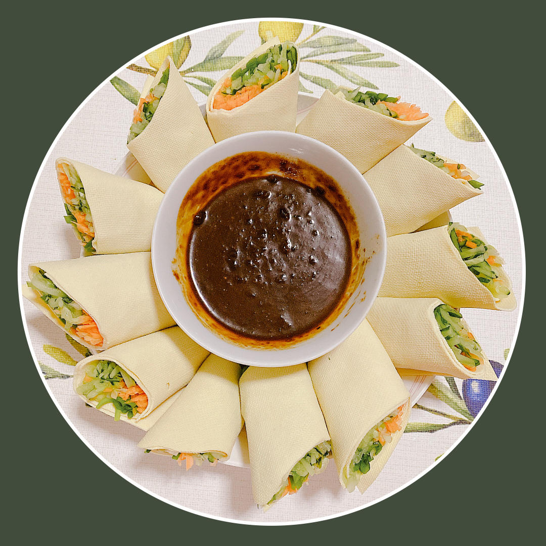 豆皮蘸酱彩蔬卷【葱伴侣ONLY酱版】