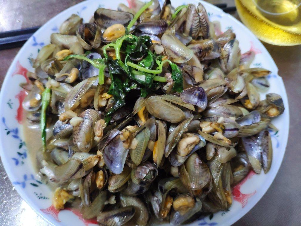 金不换（九层塔）炒海瓜子