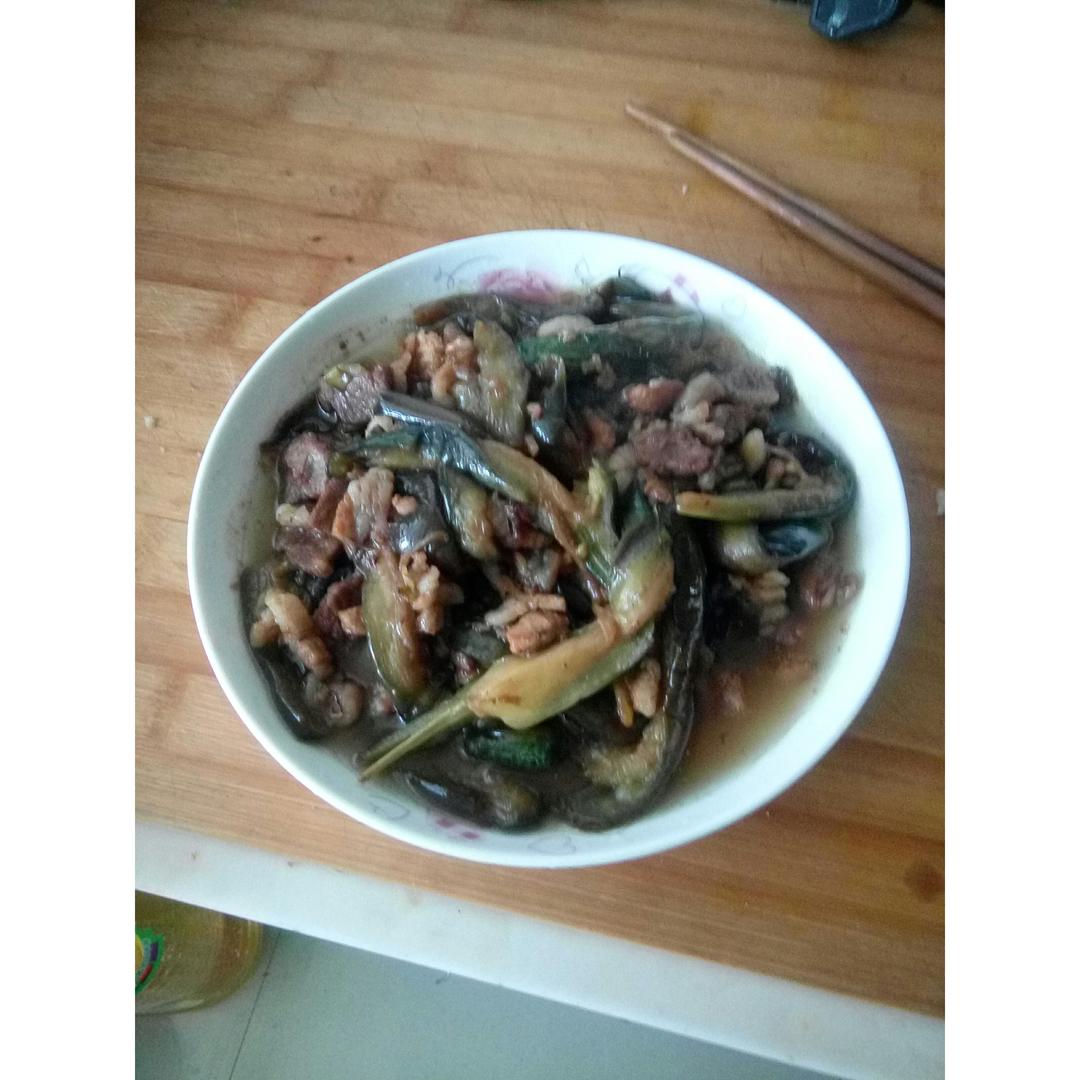 红烧肉沫茄子