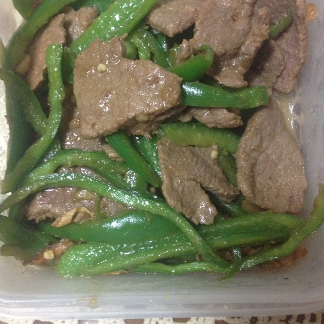 青椒炒牛肉