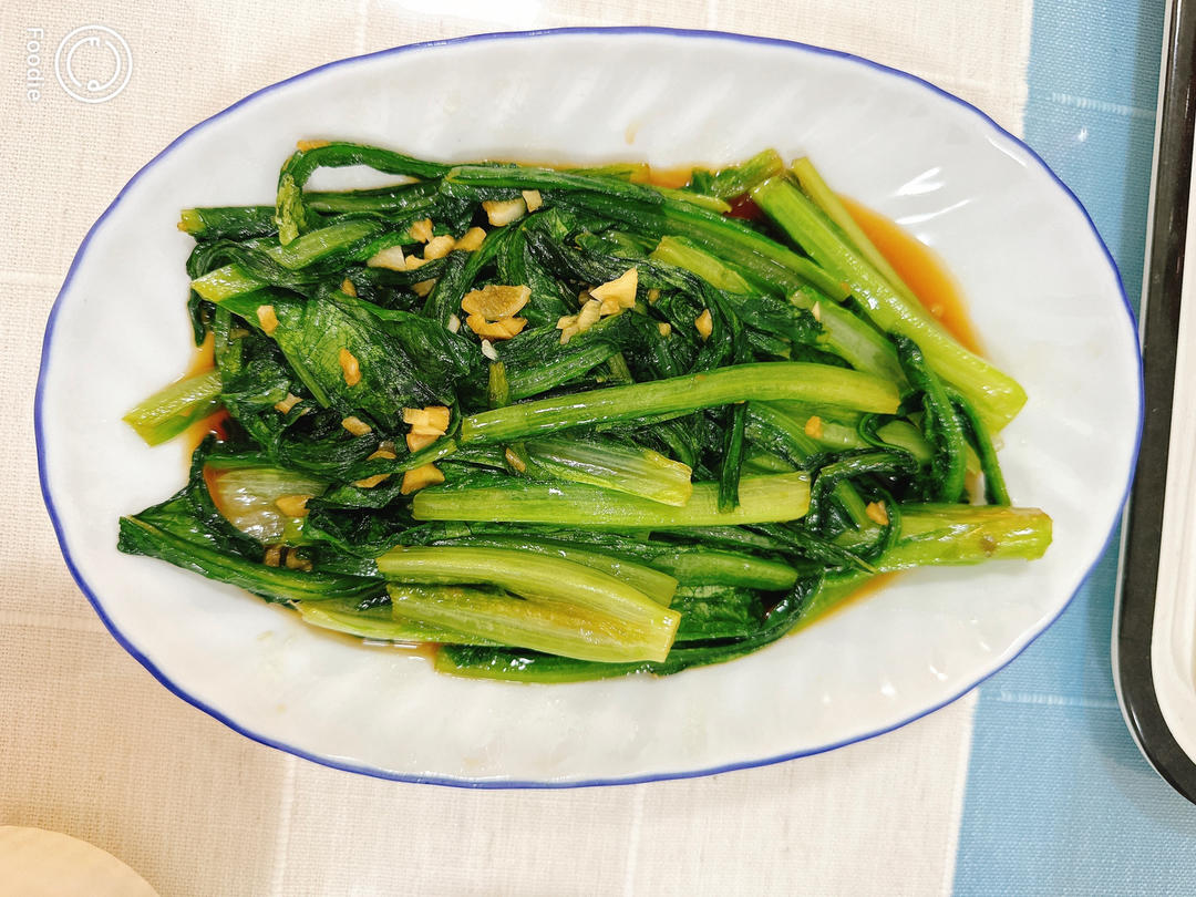 蒜蓉耗油清炒油麦菜，减脂快手菜，宝宝超爱，傻瓜步骤，屡试不爽，好吃且下饭，鲜香爽口！！