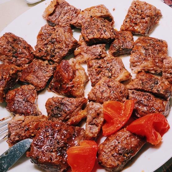 烤箱版烤牛排                          （不用洗灶台咯）