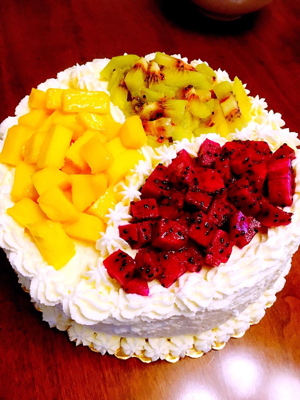 8寸水果生日蛋糕