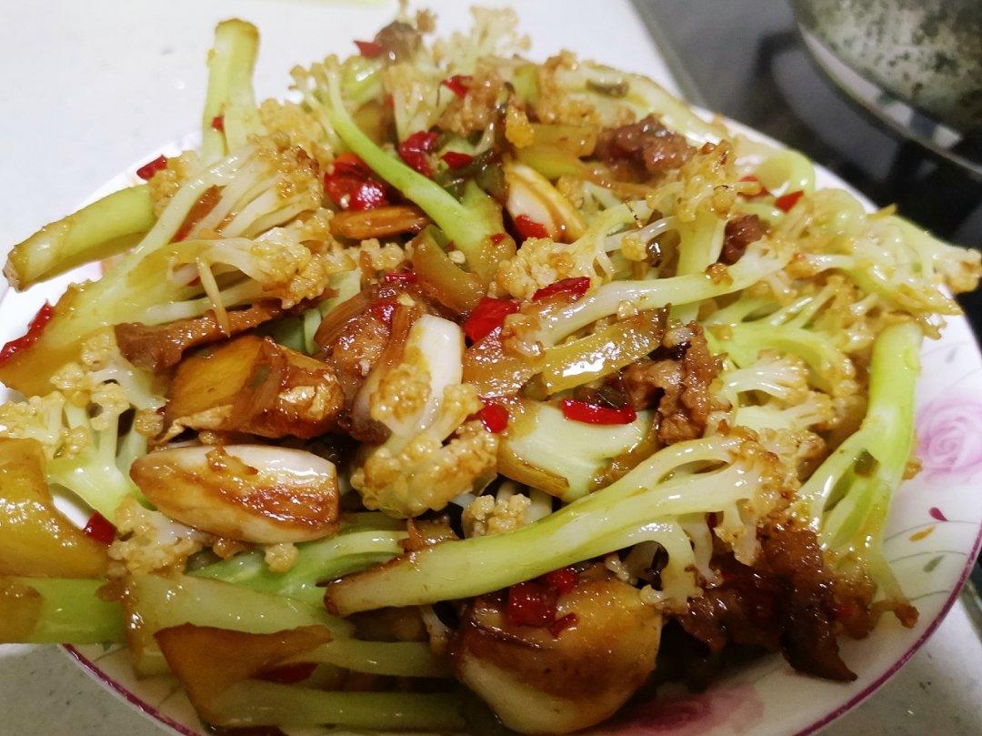 干锅花菜-新手下厨 Fried Chinese Cauliflower