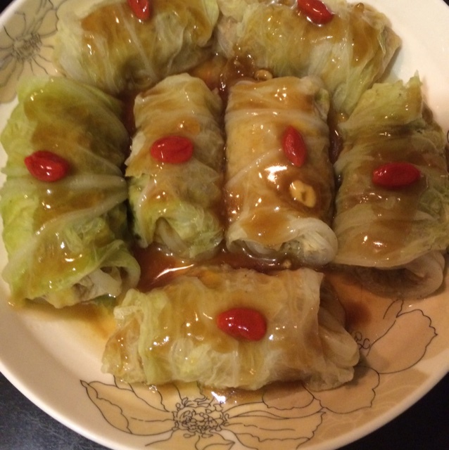 白菜肉糜卷