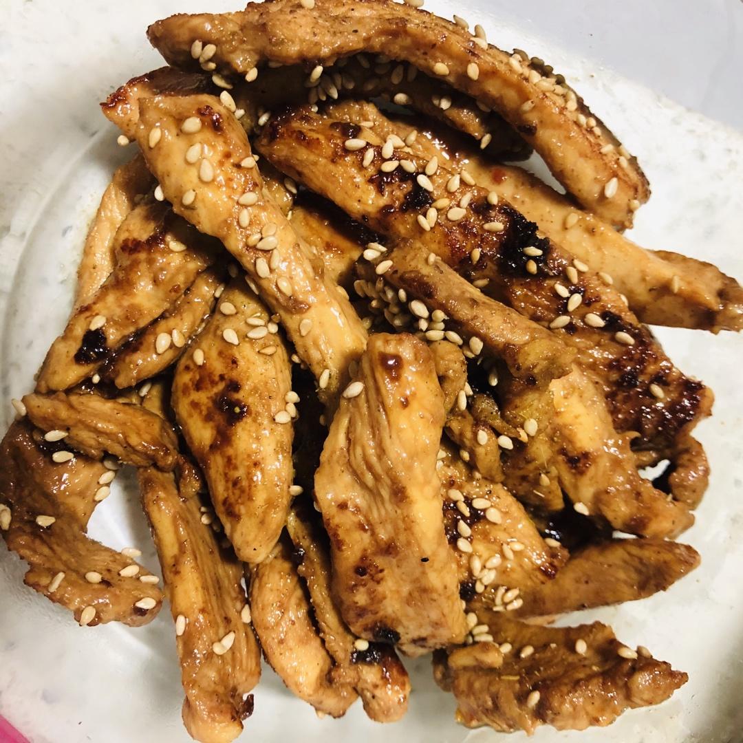 孜然鸡胸肉，低脂低卡好吃无压力。