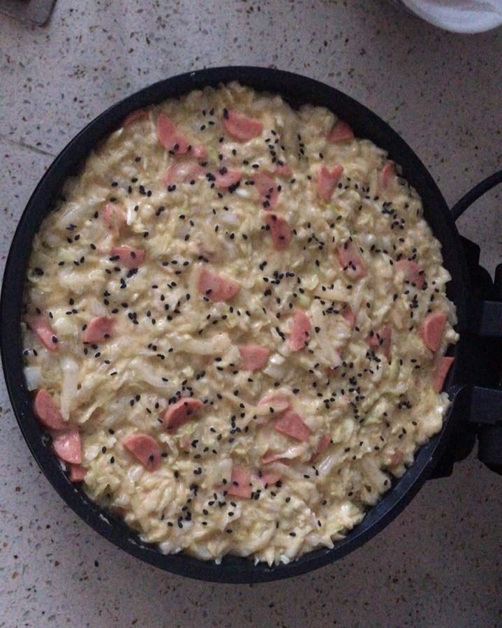 白菜鸡蛋早餐饼