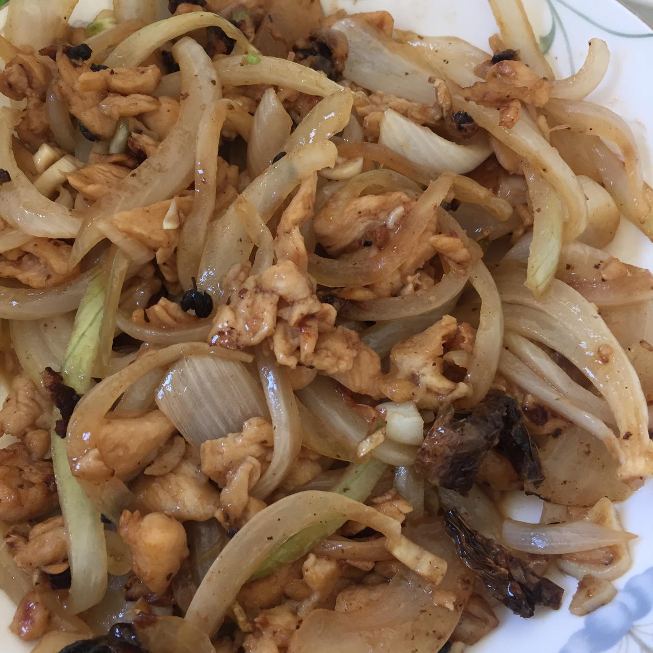 黑椒洋葱炒鸡肉