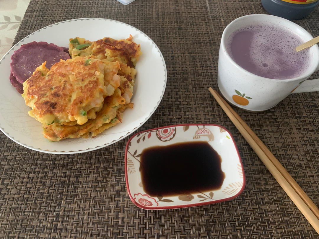 减肥必备紫薯饼