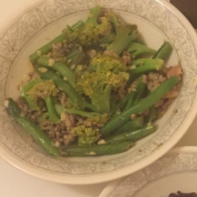 西兰花炒肉片