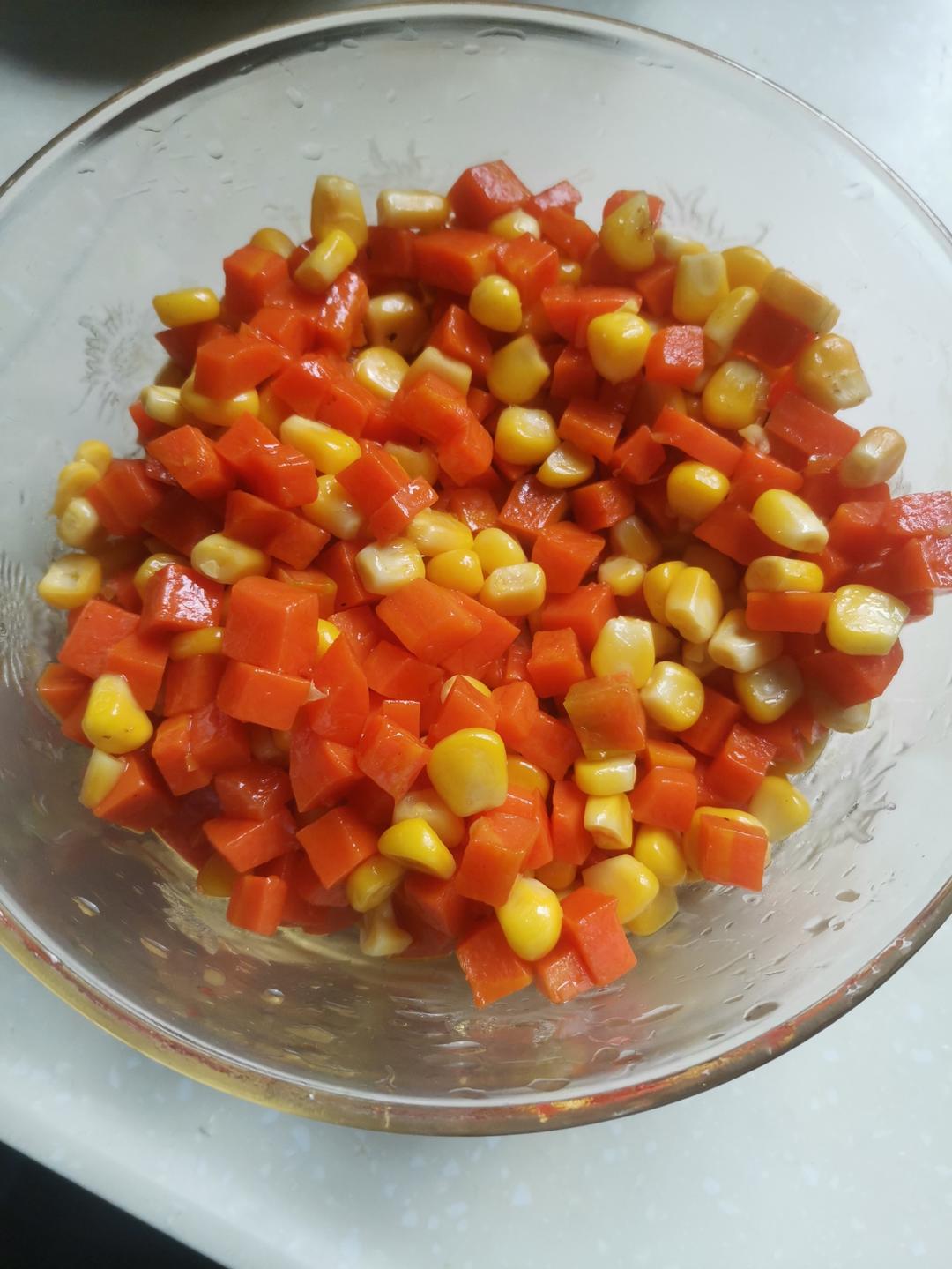 下饭菜！好吃香甜的清炒玉米粒火腿肠