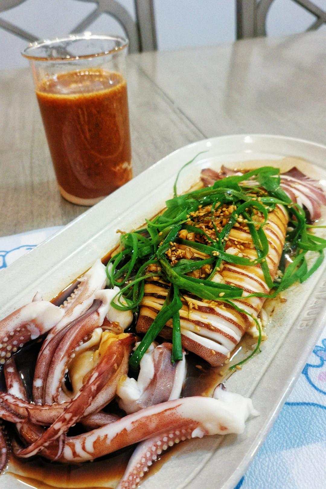 葱油大管（鱿鱼）