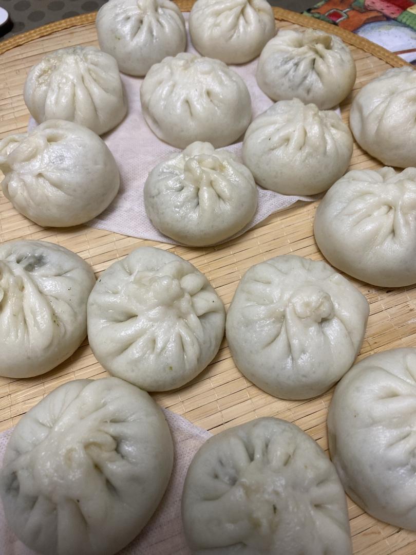节省一半时间的大包子（另付翠绿菜包子，肉包子，腹黑包子食谱）