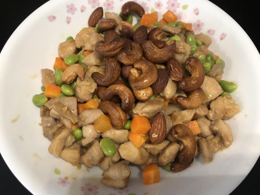 毛豆炒鸡丁